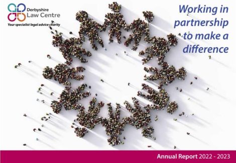 Front page of the Derbyshire Law Centre annual report